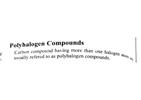 Polyhalogen compounds - Introduction to haloalkanes and haloarenes ...