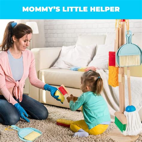 Montessori Wooden Multicolor Cleaning Stand - Eduspark Toys