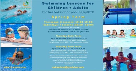 Swim Lessons for Adults and Kids "Spring Term" , Oron, Vaud, Rue, 18 ...
