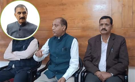 Political Tensions Rise as Jai Ram Thakur Critiques CM Sukhu's Relief ...