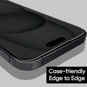 POPIO Military-Grade Privacy Screen Protector for iPhone 15 – 9H ...