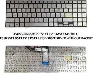 SOLUTIONS-365 COMPATIBLE KEYBOARD FOR ASUS VivoBook S15 S533 X513 ...