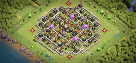 Farming Base TH11 with Link, Anti 2 Stars, Hybrid - Clash of Clans ...