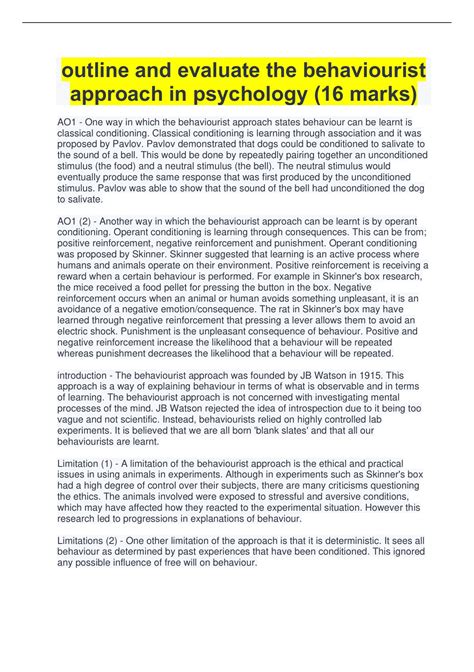 Behaviourist Approach 的图像结果