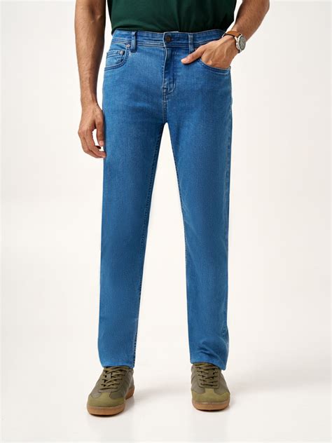 Buy Light Blue Power Stretch Slim Fit Jeans Online In India
