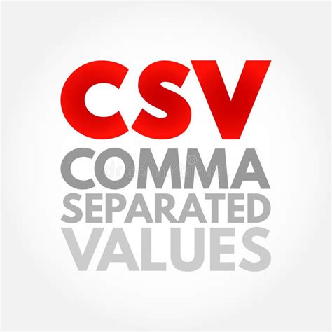 CSV Comma-Separated Values 的图像结果