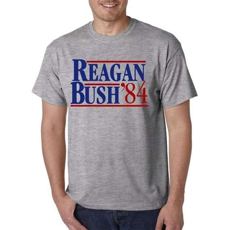 Gildan Reagan Bush '84 T-Shirts for Men | Mercari