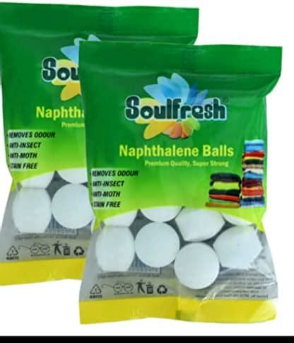 SOULFRESH Naphthalene Balls White Kapoor Goli Stain-Free Insect ...