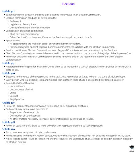 Mindmap: Election Commission - Indian Polity for UPSC CSE PDF Download