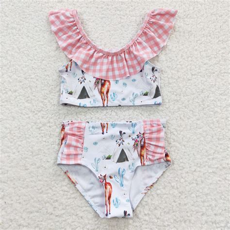 S0117 girls swimwear western swim suit 20230412 RTS - ZHOHAO-2