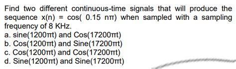 Find Two Different Continuous-Time Signals 的图像结果