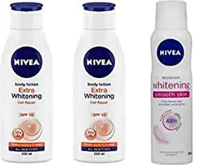 Buy Nivea Extra Whitening Cell Repair SPF 15 Body Lotion ( 200 ML) (3 ...