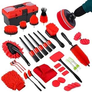MIANYINGR 35Pcs Car Detailing Kit, Drill Brush Attachments with ...