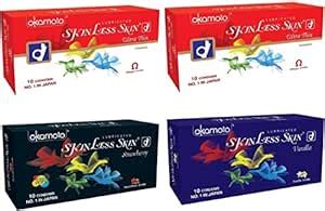 Buy Okamoto Condoms For Men Skinless Skin - Ultra Thin,Strawberry ...