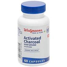 Walgreens Free & Pure Activated Charcoal Supplement 520 mg Capsules for ...