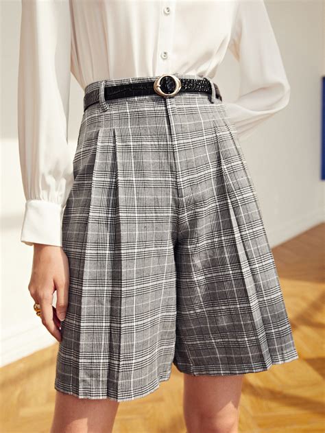 Glen Plaid Bermuda Shorts
