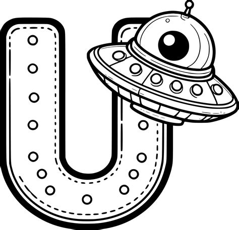 Letter U Coloring 的图像结果