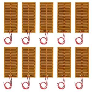 10 x Self Adhesive Polyimide Heating Plates for Hot Plate 45mm x 100mm ...