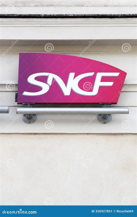 SNCF logo on a wall editorial photo. Image of office - 326927851