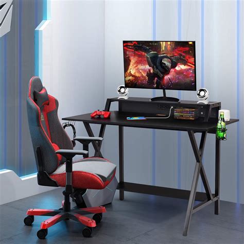 Buy WATERJOY Game Desk, E-Sport Gaming Workstation Table ...