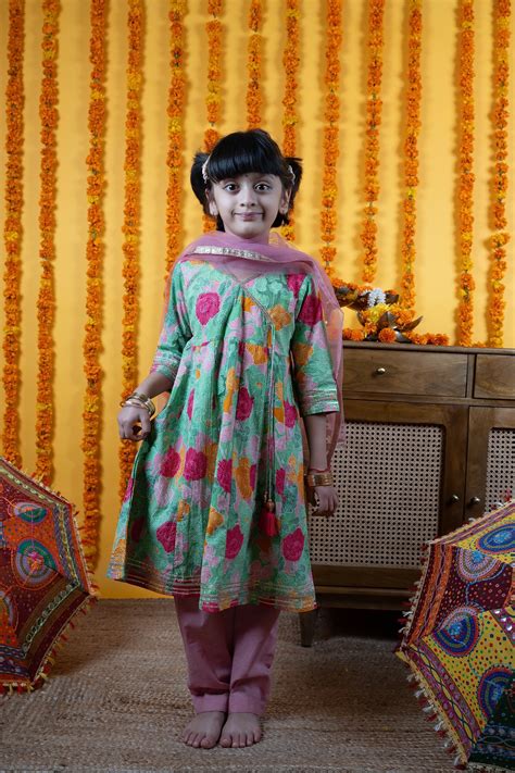 Kids Kurta Salwar with Dupatta Set – Vari