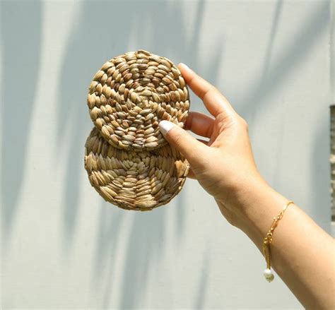 WATER HYACINTH COASTERS – Flickers and Flame