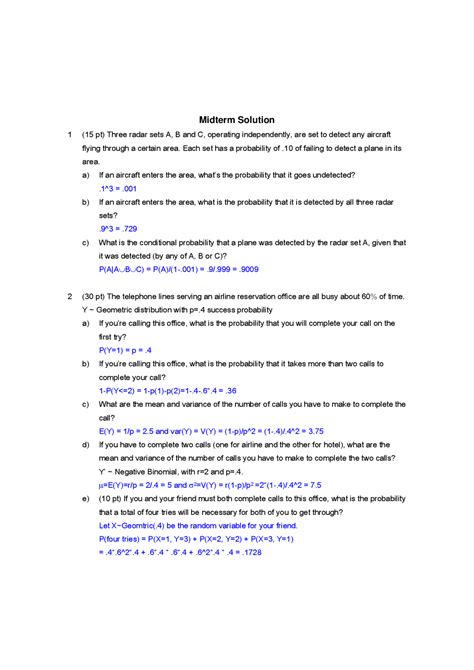 Image result for MIT Probability Midterm Exam Questions