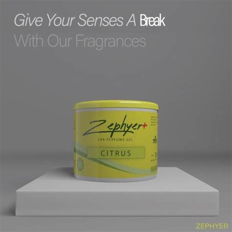 Zephyer Citrus Diffuser + Citrus Car Gel Perfume for Portable Usage ...