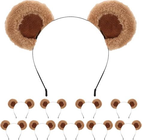 Beviliu Brown Bear Ears Cute Headband Fluffy India | Ubuy