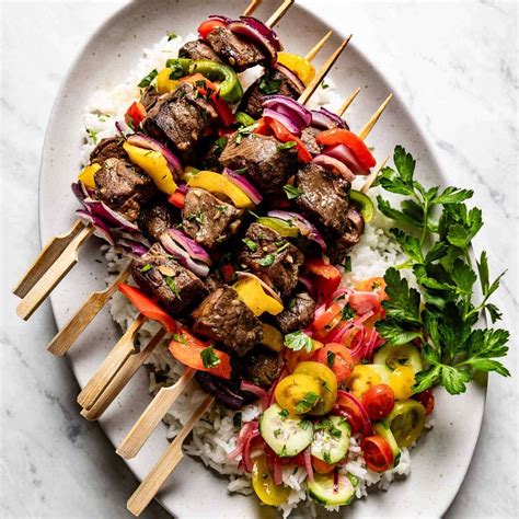 Beef Kabobs in Oven Recipe - Cup of Yum