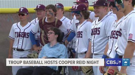 Troup Tiger baseball honors Reid family with 'Cooper Reid night' | cbs19.tv
