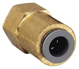 Parker L66PLNF-6-6 3/8" Flare Low Lead Brass Female Flare Connector ...