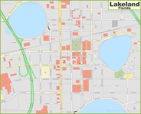 Map Of Downtown Lakeland
