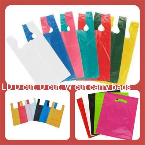 Plastic Shopping Bags Manufacturer,Multi Color D Cut Bags Supplier ...