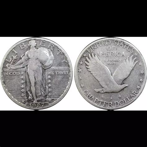 1927-S Quarter Dollars Standing Liberty Quarter PCGS F-15 - Hertel's ...