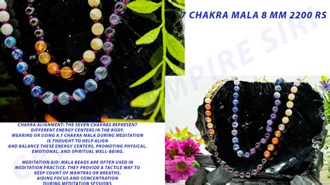 Chakra Mala | Mala Beads | 7 Chakras Mala Necklace | Rainbow Mala Bead ...