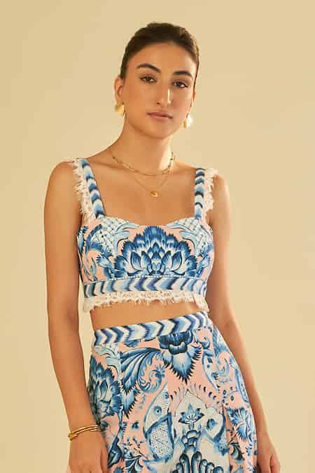 Buy Pink Poplin Embellished Floral Sweetheart Rosa Botanic Pattern ...