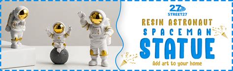 Buy Street27 Polyvinyl Chloride 3Pcs Astronaut Action Figurine Home ...