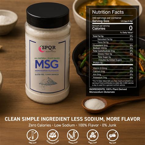 Snapklik.com : Plant Based MSG Seasoning Monosodium Glutamate XL 12 Ounce Bottle Gluten Free ...