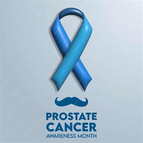 Premium Vector | 3D Ribbon for prostate cancer awareness month ...