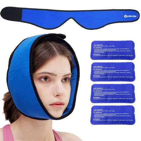 Buy Jaw Ice Pack for Chin Head Jaw Surgery Injuries Hot Cold Compress ...