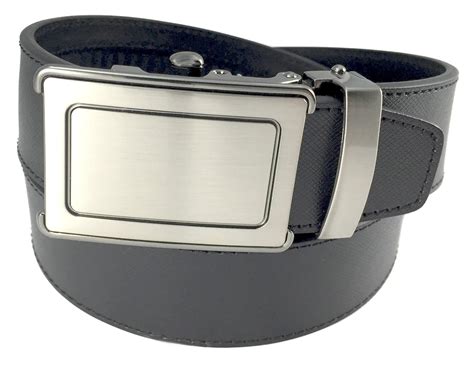 Rochet Belt Men's Genuine Leather Ratchet Belt (Black Leather with ...
