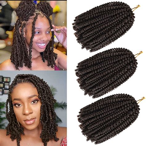 Ombre Spring Twist Crochet Braiding Hair Extensions India | Ubuy