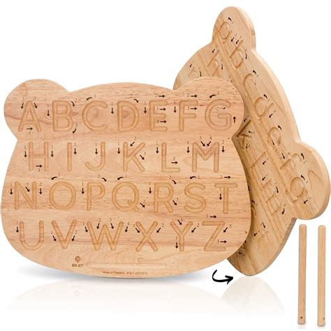 Buy Wooden Alphabet Tracing Board - ABC Learning For Toddlers - Letter ...