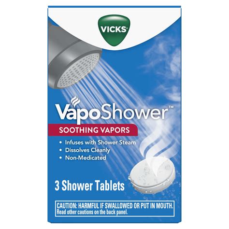 Vicks Vapo Shower, Dissolvable Shower Steamers Tablets, Soothing, Non ...
