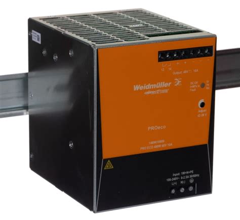 1469610000 Weidmüller | Weidmuller PRO ECO Switched Mode DIN Rail Power ...