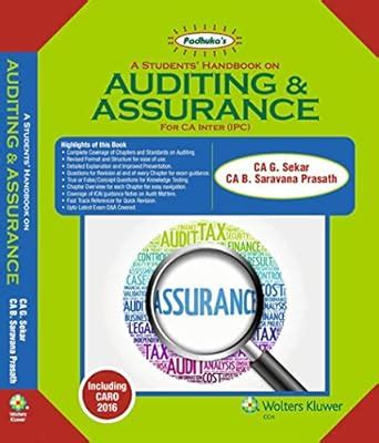 Buy A Students' Handbook On Auditing & Assurance (ca Inter (ipc ...
