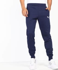 PUMA ESS Logo Pants Solid Men Blue Track Pants - Buy PUMA ESS Logo ...
