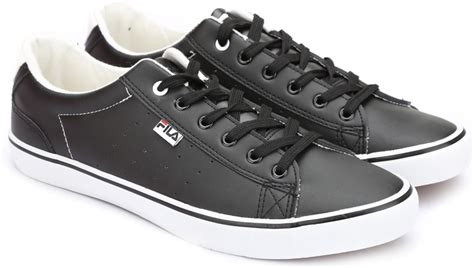 Fila Canvas Shoes - Buy BLK/WHT Color Fila Canvas Shoes Online at Best ...