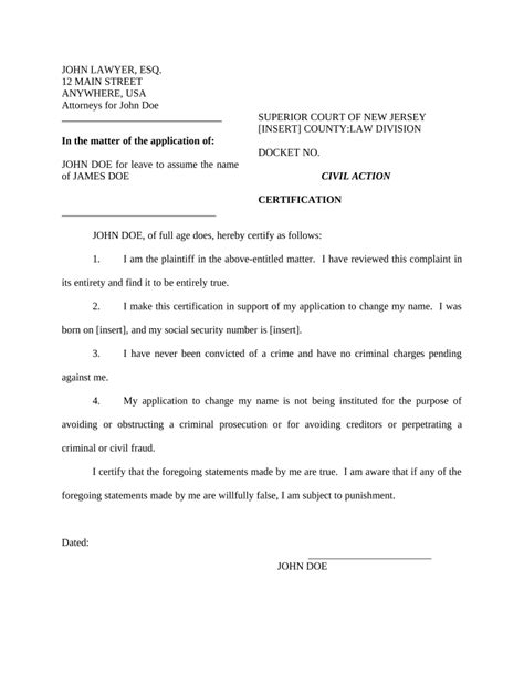 Name Change Application - Blank Fillable Template | Fill Out, Print ...